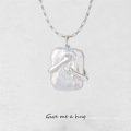 Shangjie Oem Joyas 2021 Heißer Verkauf goldener Paar Halsketten Juwel einzigartige Mody Frauen umarmen Barock Perlenketten Ketten